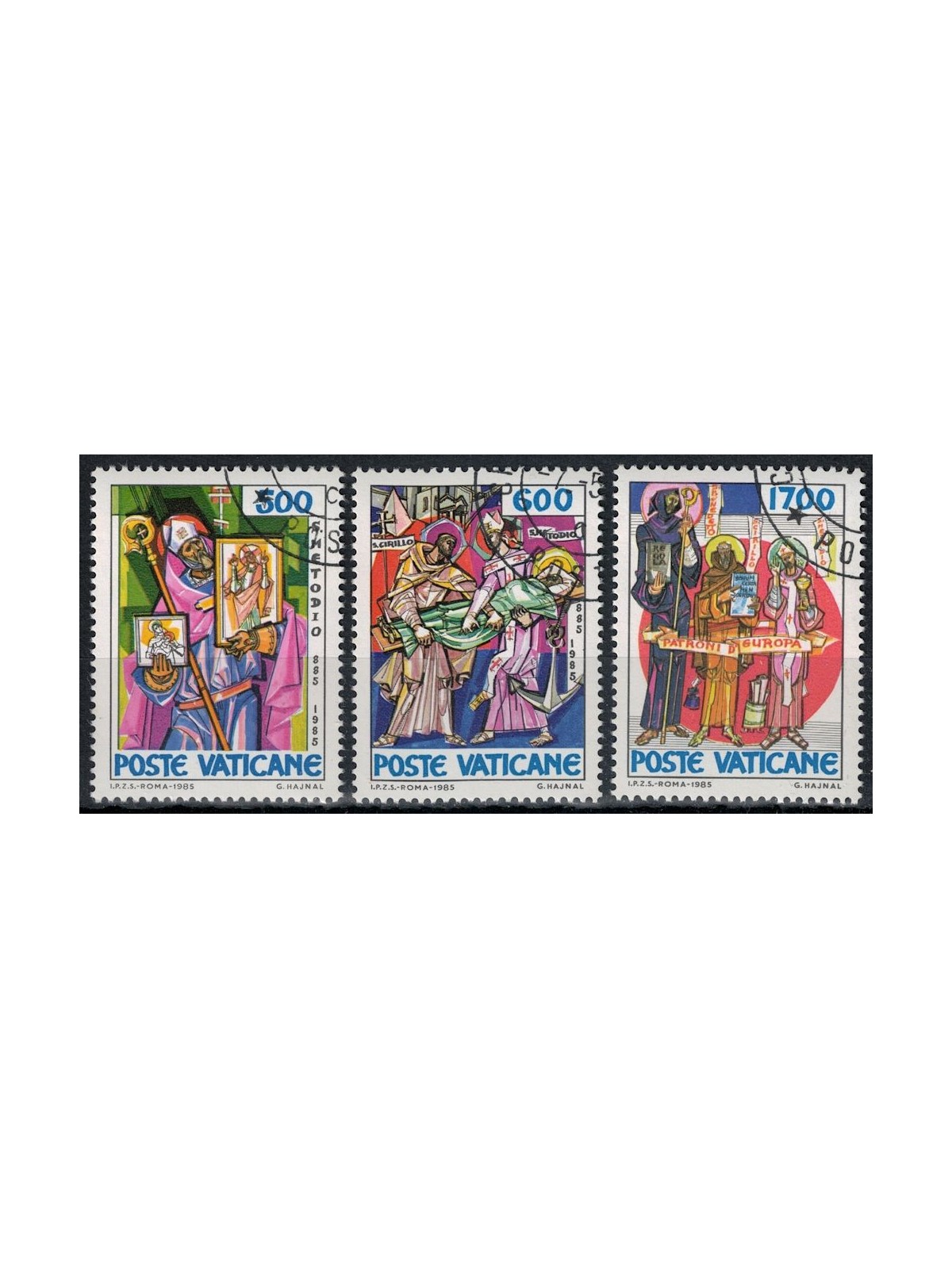 VATICANO 1985 San Metodio 3v us