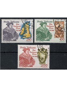 VATICANO 1985 San Tommaso Moro 3v us