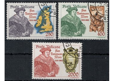 VATICAN 1985 St. Thomas More 3v us