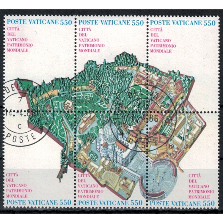 VATICAN 1986 World Heritage 6v us