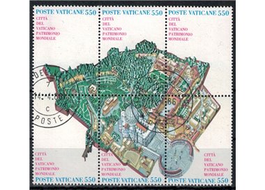 VATICANO 1986 Patrimonio mondiale 6v us