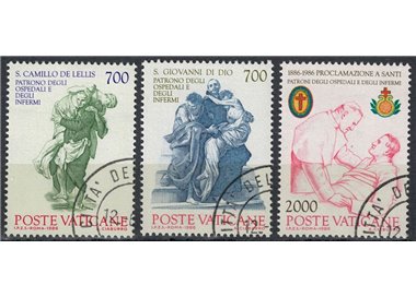 VATICAN 1986 Saints Camillus de Lellis and John of God 3v us