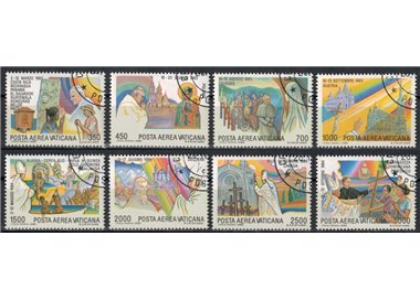 VATICAN 1986 Travels of John Paul II 8v us