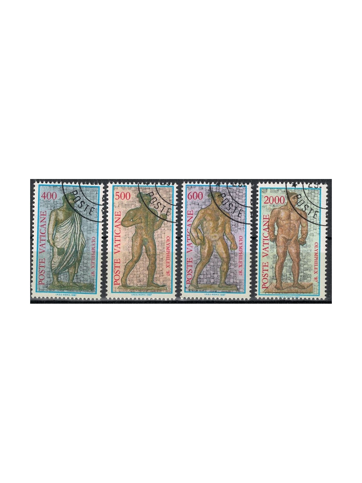 VATICAN 1987 World Olympic Philatelic Exhibition 4v us