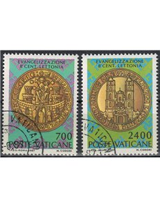 VATICANO 1987 Evangelizzazione della Lettonia 2v us