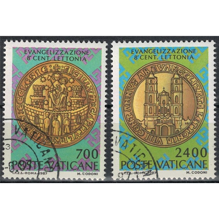 VATICAN 1987 Evangelization of Latvia 2v us