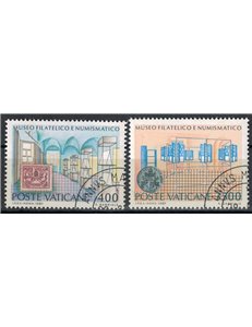 VATICANO 1987 Museo filatelico e numismatico 2v us