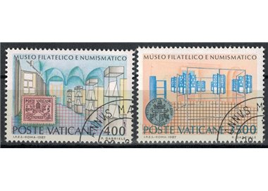 VATICANO 1987 Museo filatelico e numismatico 2v us