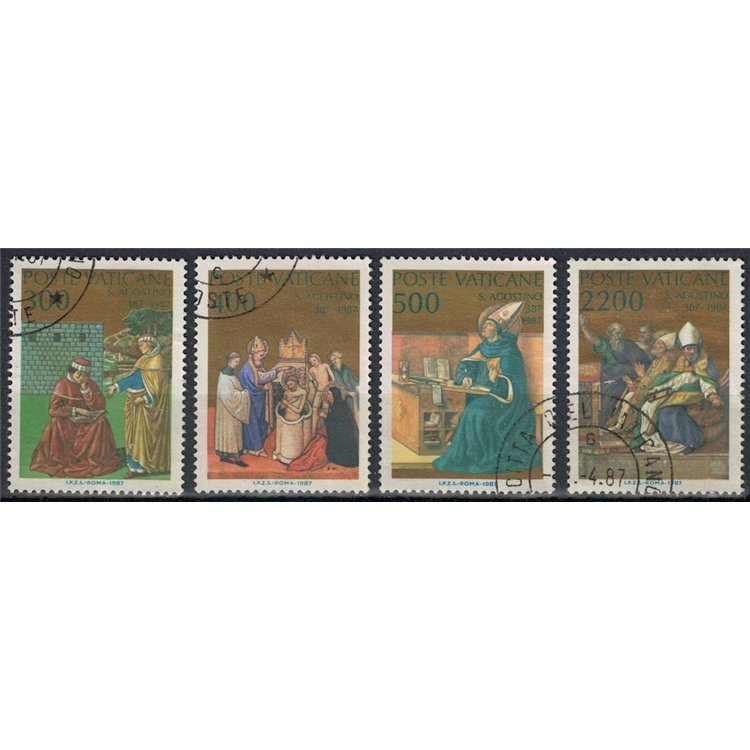 VATICAN 1987 S. Augustine 4v us