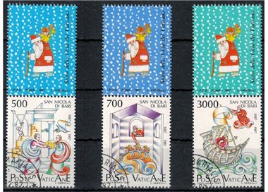 VATICAN 1987 Saint Nicholas of Myra 3v us