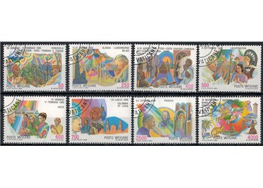 VATICANO 1987 Viaggi di Giovanni Paolo II 8v us