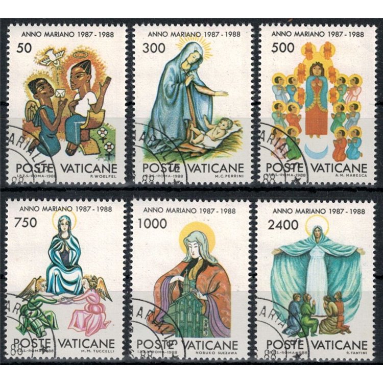 VATICAN 1988 Marian Year 6v us