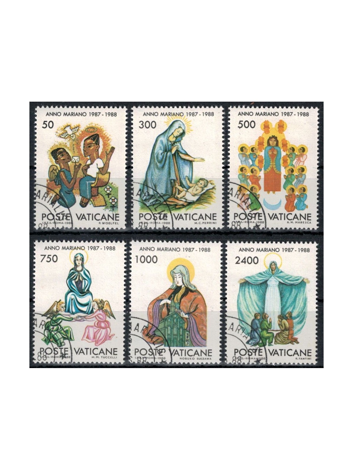 VATICAN 1988 Marian Year 6v us