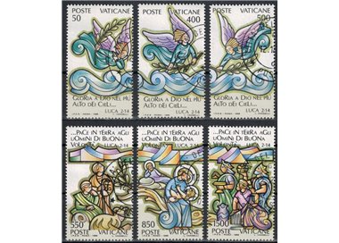 VATICAN 1988 Christmas 6v us
