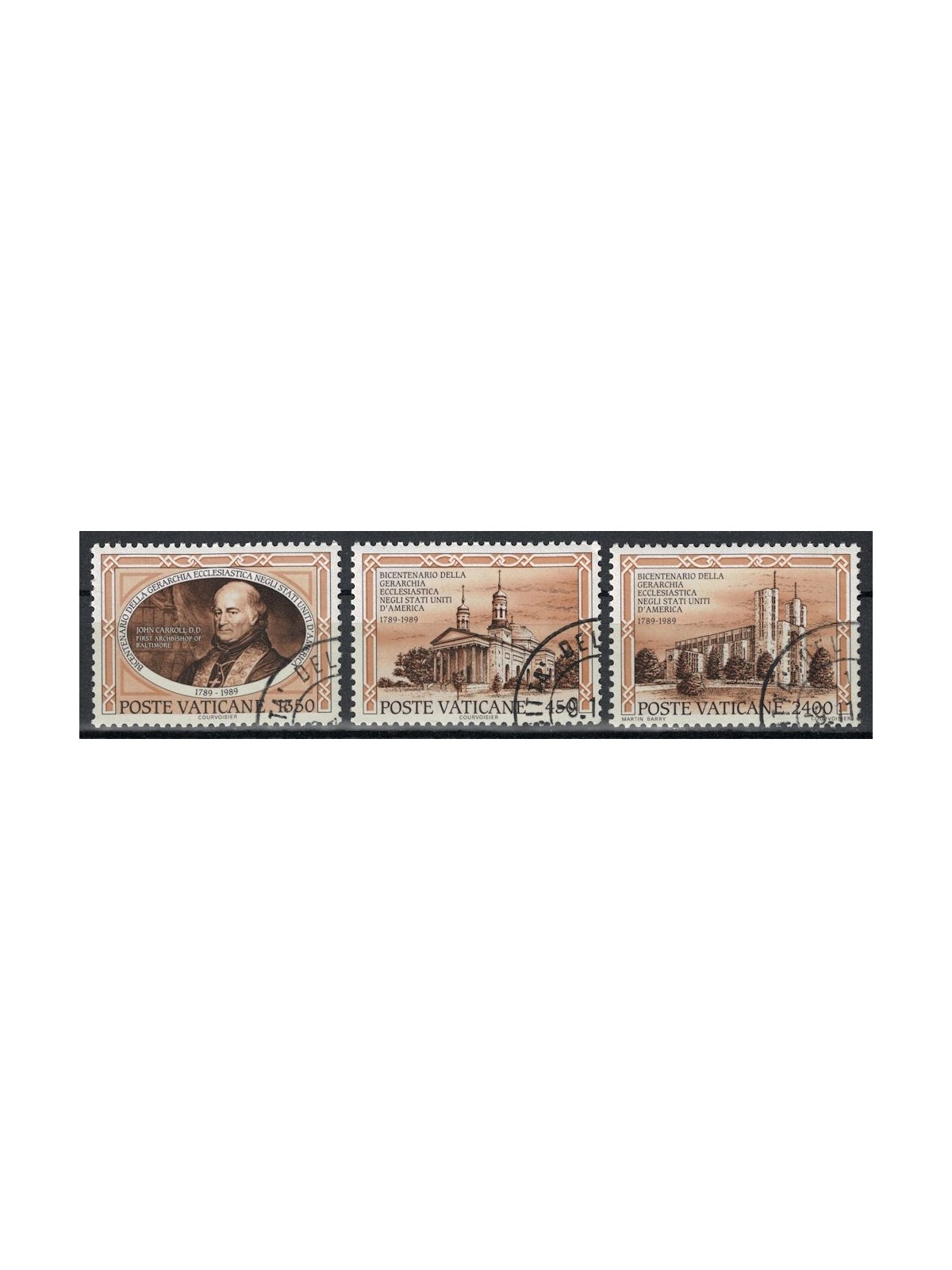 VATICANO 1989 Gerarchia Ecclesiastica 3v us