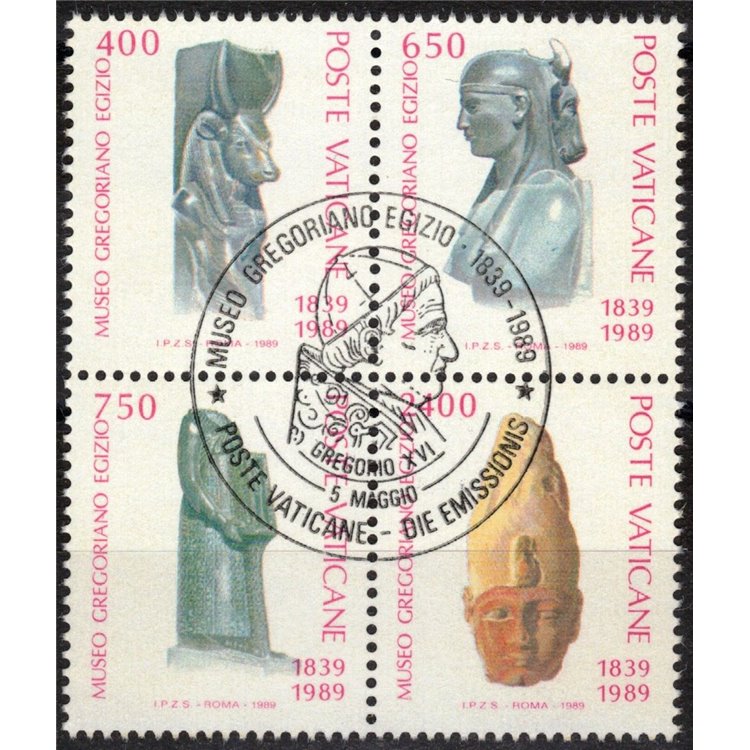 VATICAN 1989 Gregorian-Egyptian Museum 4v us