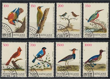 VATICANO 1989 Uccelli 8v us