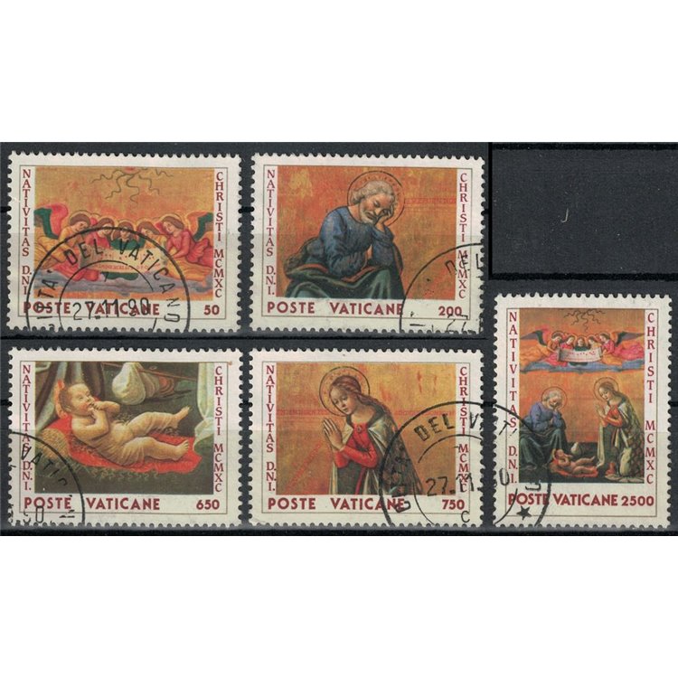 VATICANO 1990 Natale 5v us