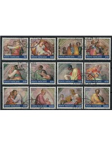 VATICAN 1991 Restoration of the Sistine Chapel 12v us