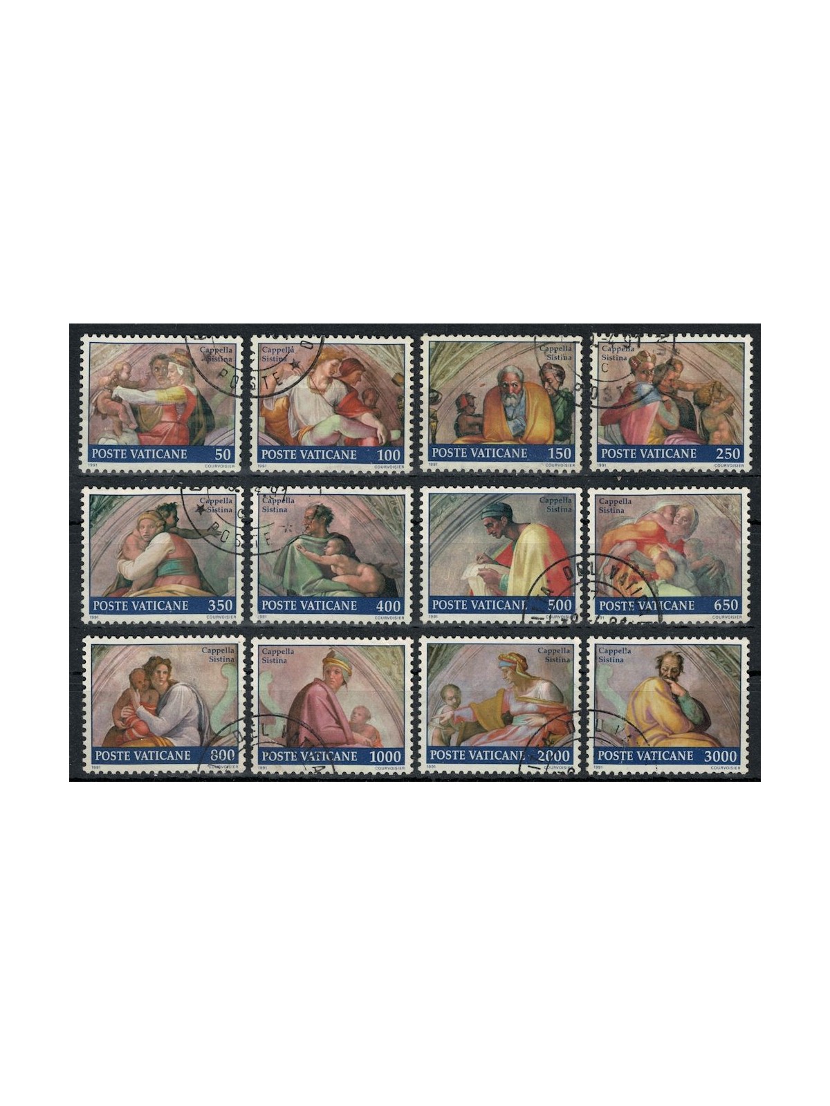 VATICAN 1991 Restoration of the Sistine Chapel 12v us