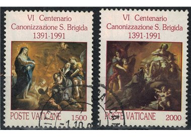 VATICANO 1991 Santa Brigida 2v us