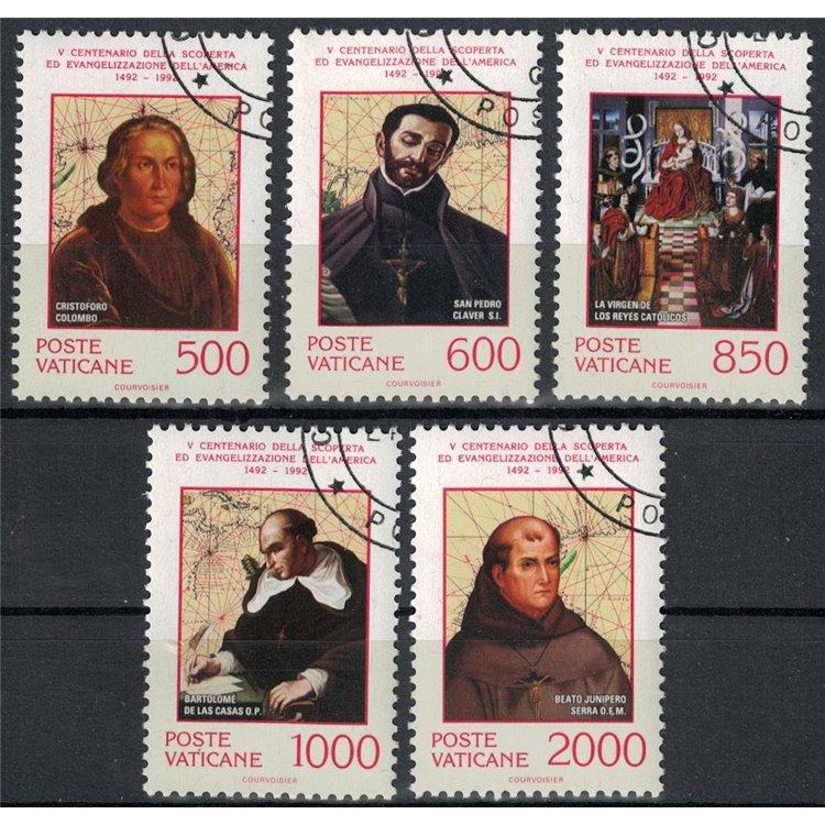 VATICANO 1992 Evangelizzazione e scoperta dell'America 5v us