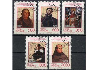 VATICAN 1992 Evangelization and discovery of America 5v us