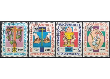 VATICAN 1993 International Eucharistic Congress 4v us