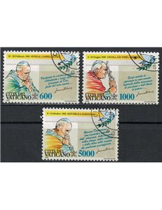 VATICAN 1993 Travels of John Paul II 3v us