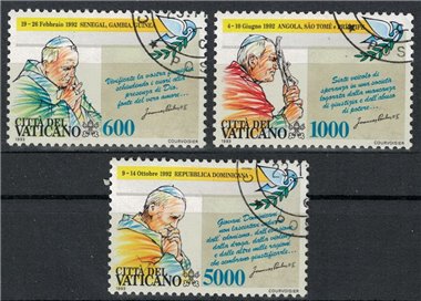 VATICAN 1993 Travels of John Paul II 3v us