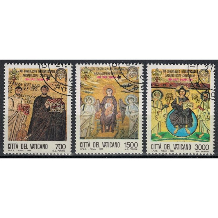 VATICAN 1994 International Congress of Christian Archaeology 3v us