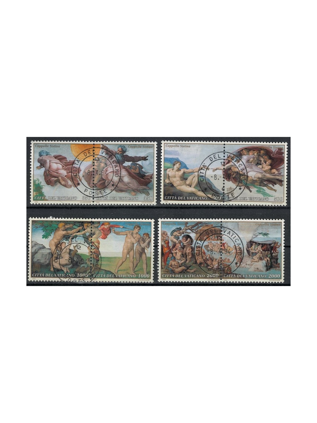 VATICAN 1994 Sistine Chapel 8v us