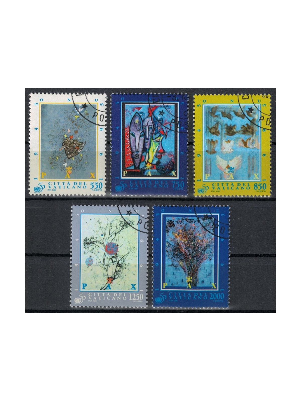 VATICAN 1995 UN Anniversary 5v us
