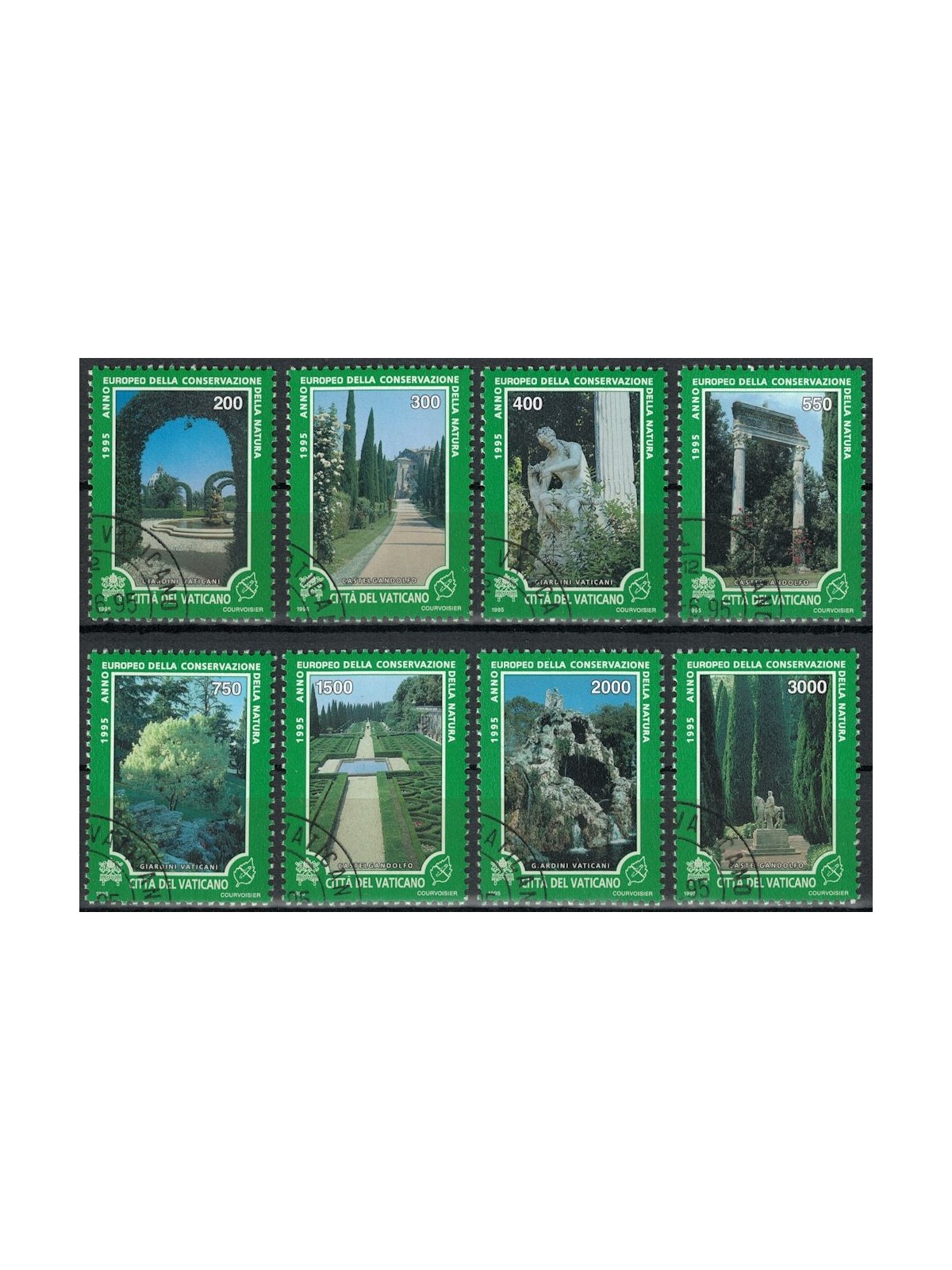 VATICAN 1995 Conservation of Nature 8v us