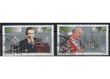 VATICAN 1995 Centenary of Radio 2v us
