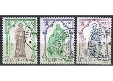 VATICANO 1995 S. Antonio, S. Giovanni e S. Filippo Neri 3v us