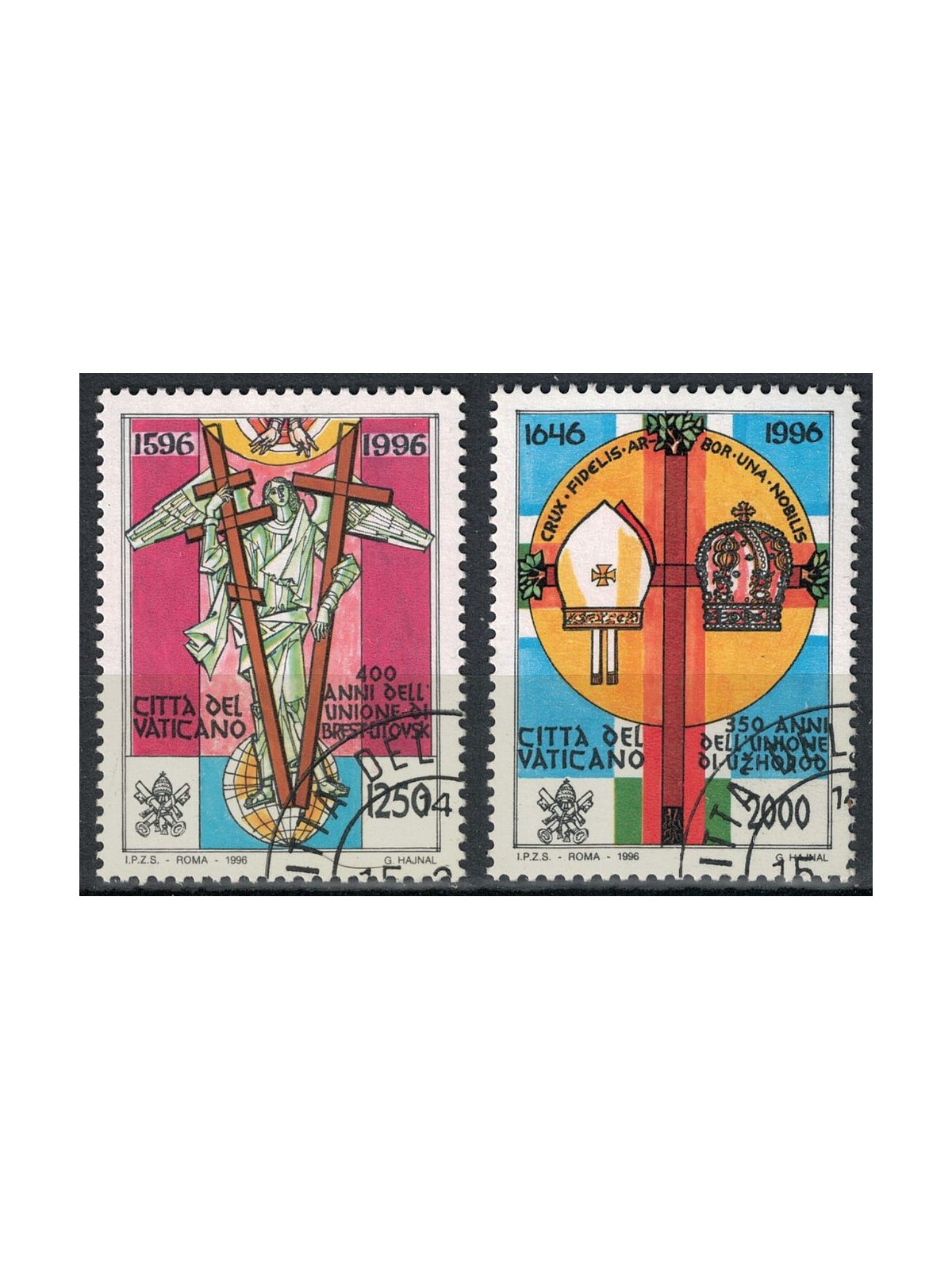 VATICANO 1996 Brest-Litovsk e Uzhorod 2v us