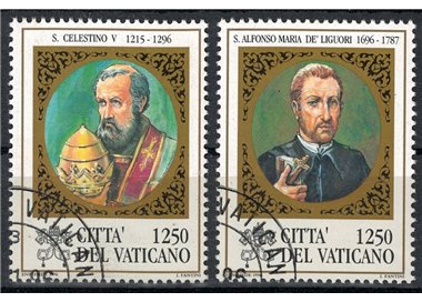 VATICAN 1996 St. Celestine V and St. Alphonsus Maria de' Liguori 2v us