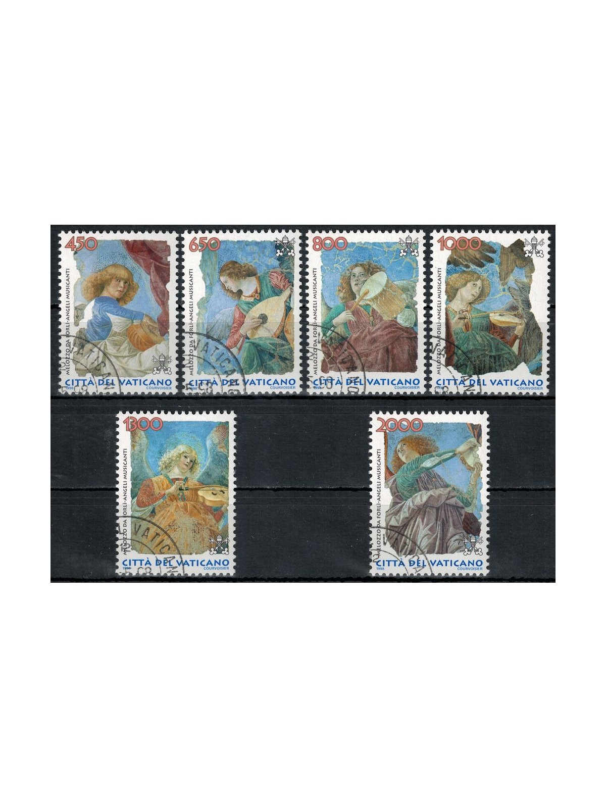 VATICAN 1998 Musician Angels 6v us