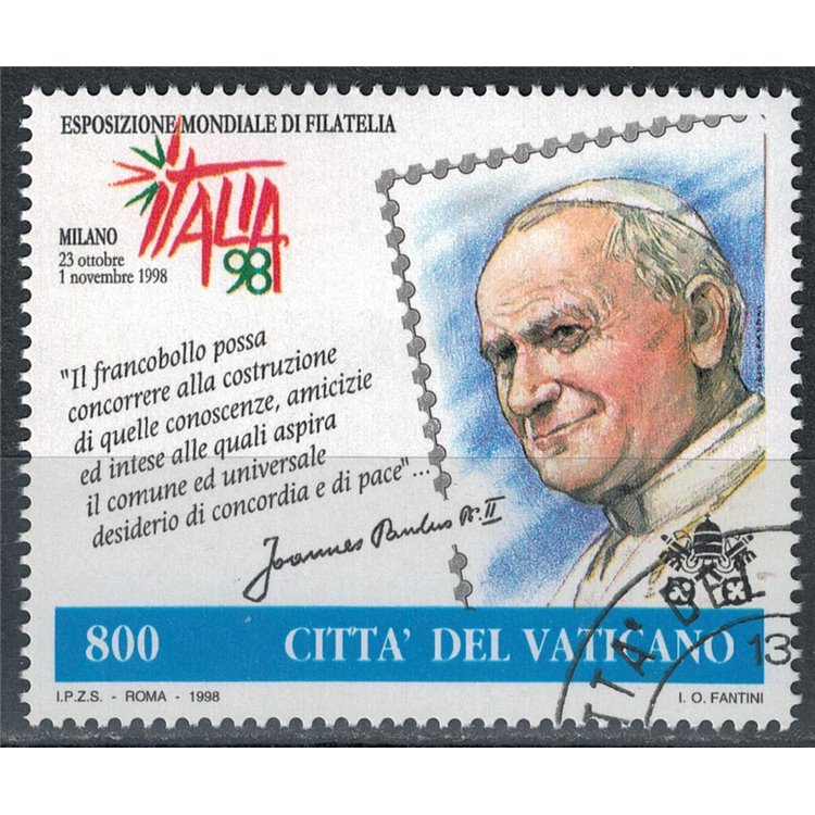 VATICANO 1998 Giornata del francobollo us