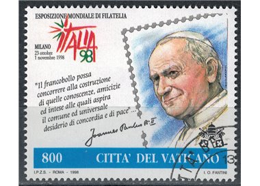 VATICANO 1998 Giornata del francobollo us