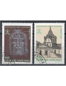VATICANO 1998 Ostensione della Sindone 2v us