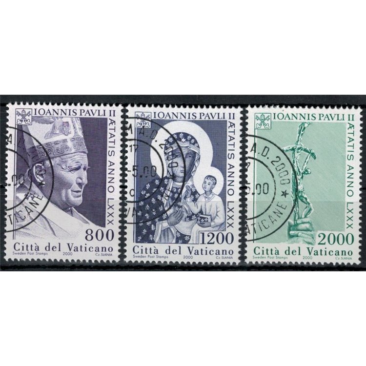 VATICAN 2000 Birthday of John Paul II 3v us