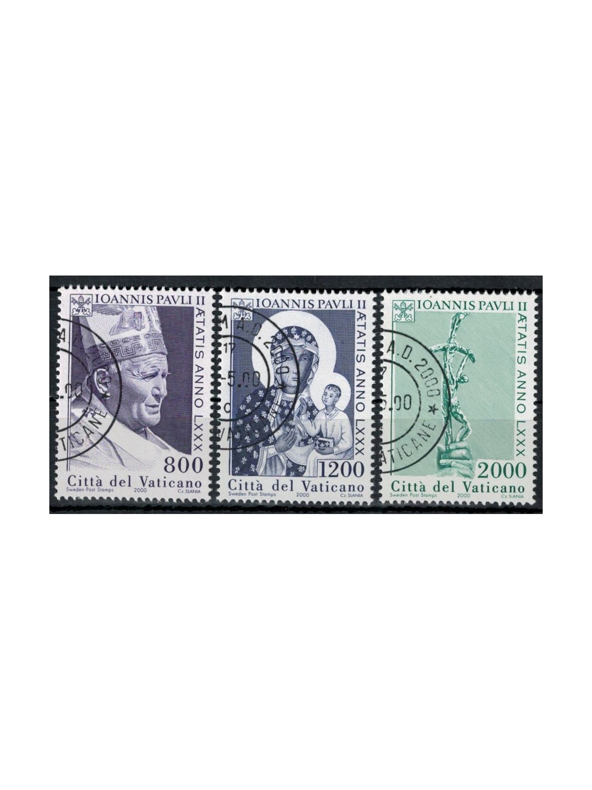 VATICAN 2000 Birthday of John Paul II 3v us