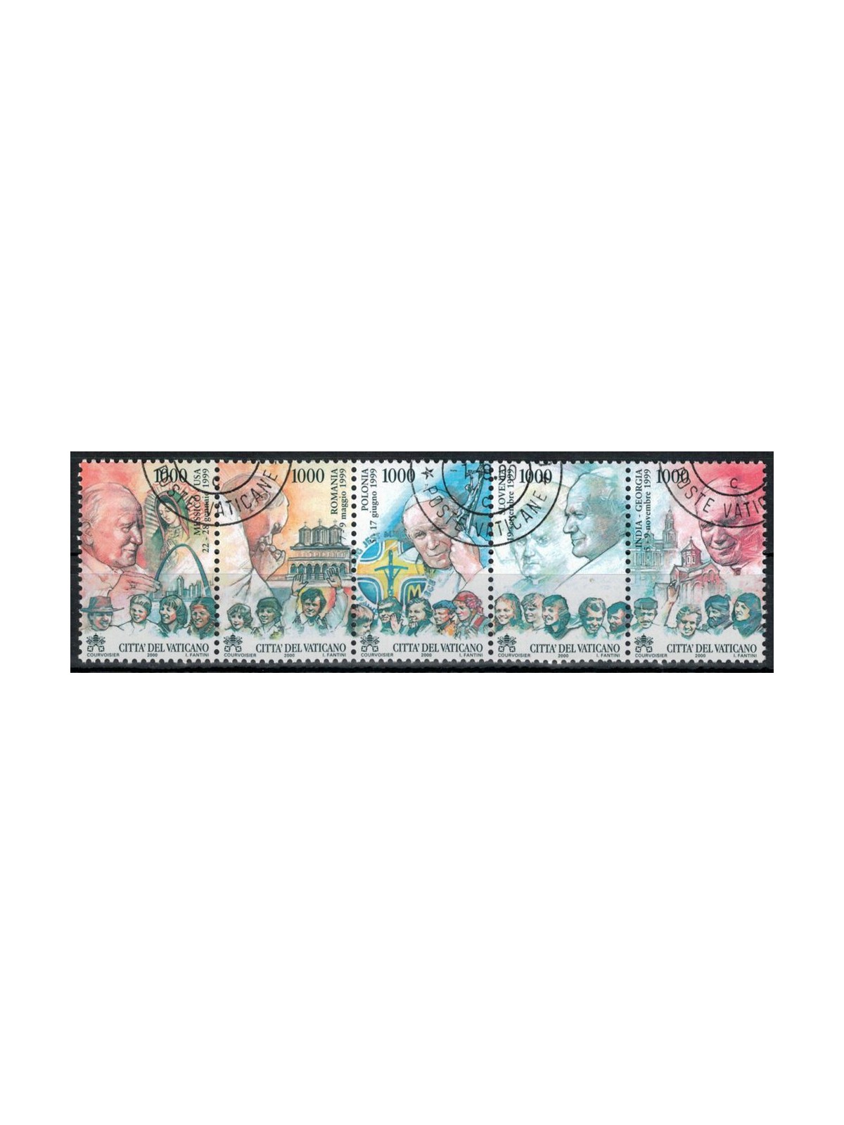 VATICAN 2000 Travels of John Paul II 5v us