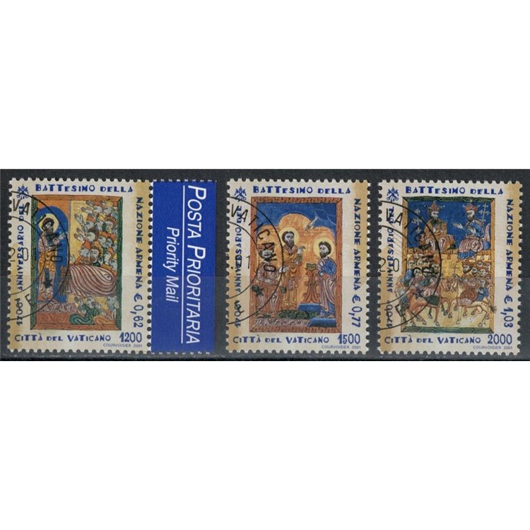 VATICANO 2001 Battesimo della Nazione Armena 3v us