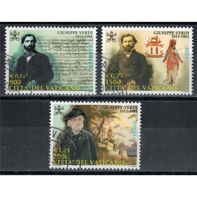 VATICANO 2001 Giuseppe Verdi 3v us