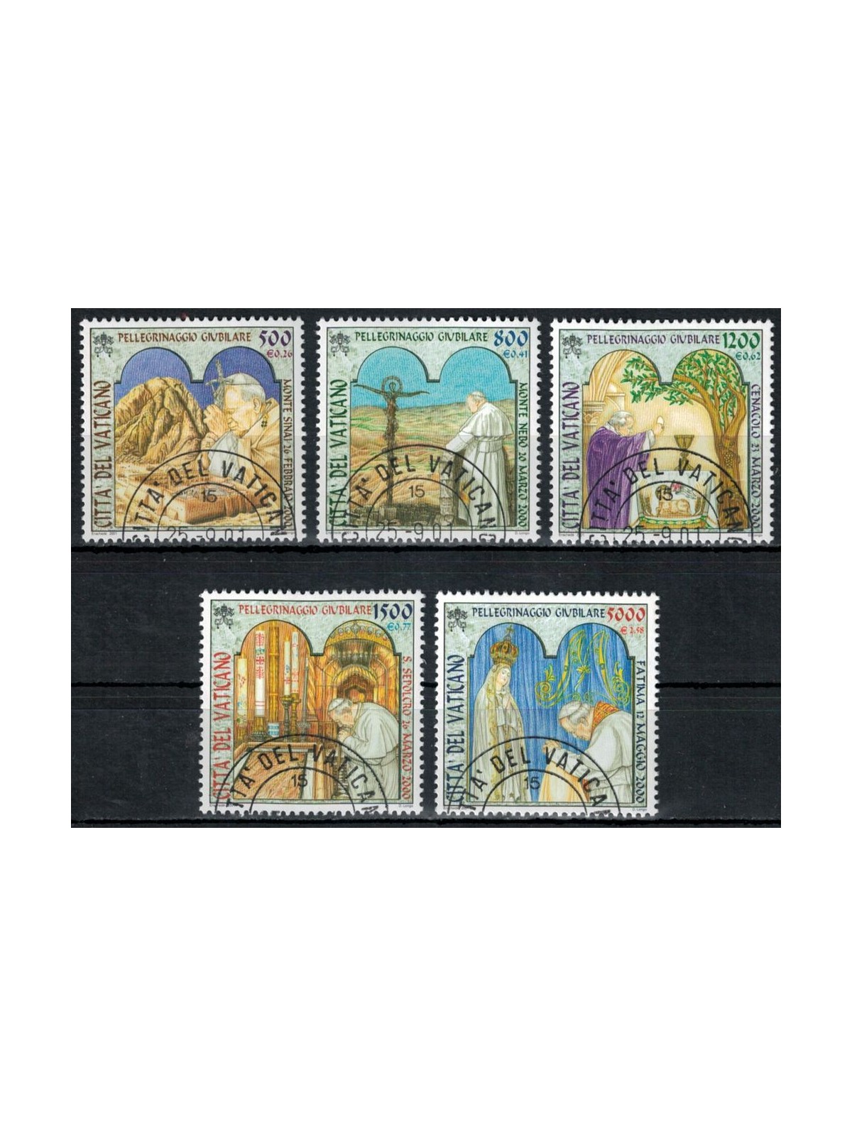 VATICANO 2001 Pellegrinaggi Giubilari 5v us