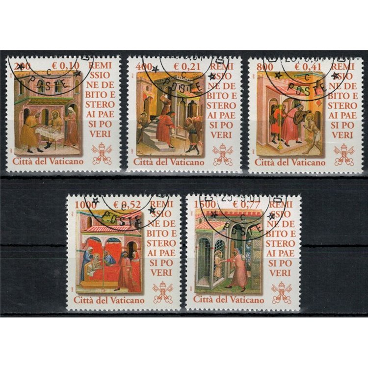 VATICAN 2001 Debt Remission 5v us