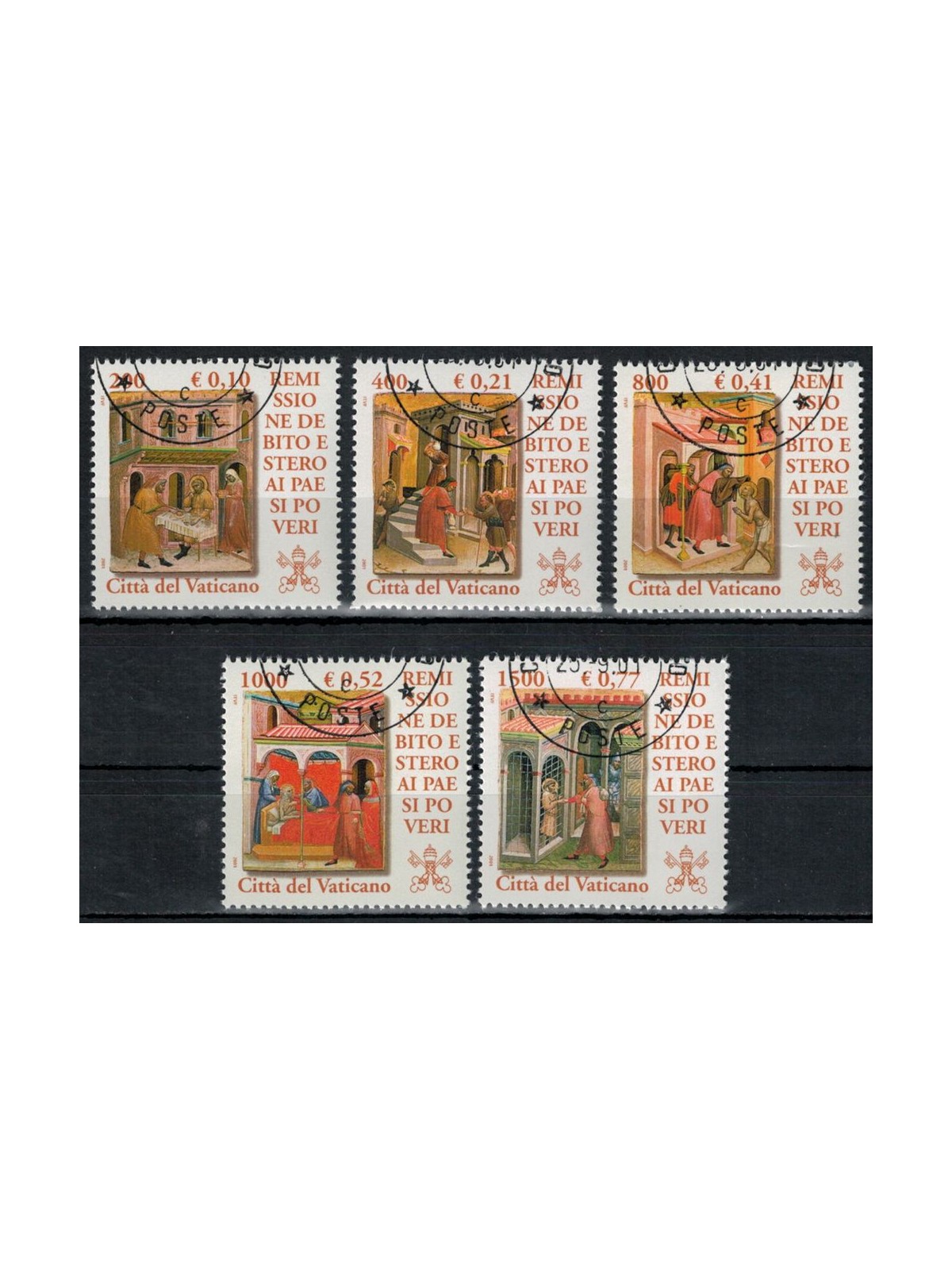 VATICAN 2001 Debt Remission 5v us
